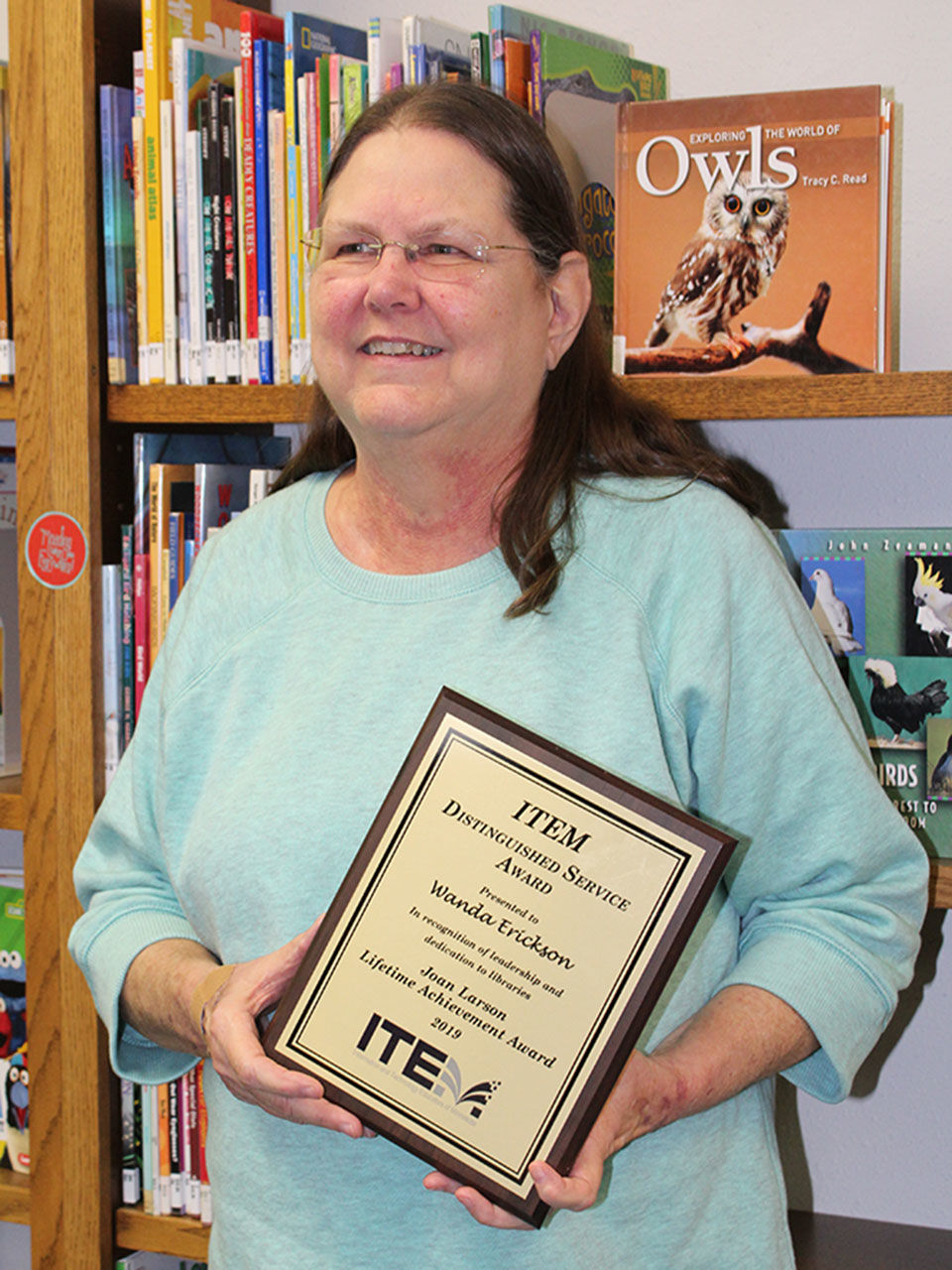 Upsala librarian first to receive the Joan Larson Memorial Award